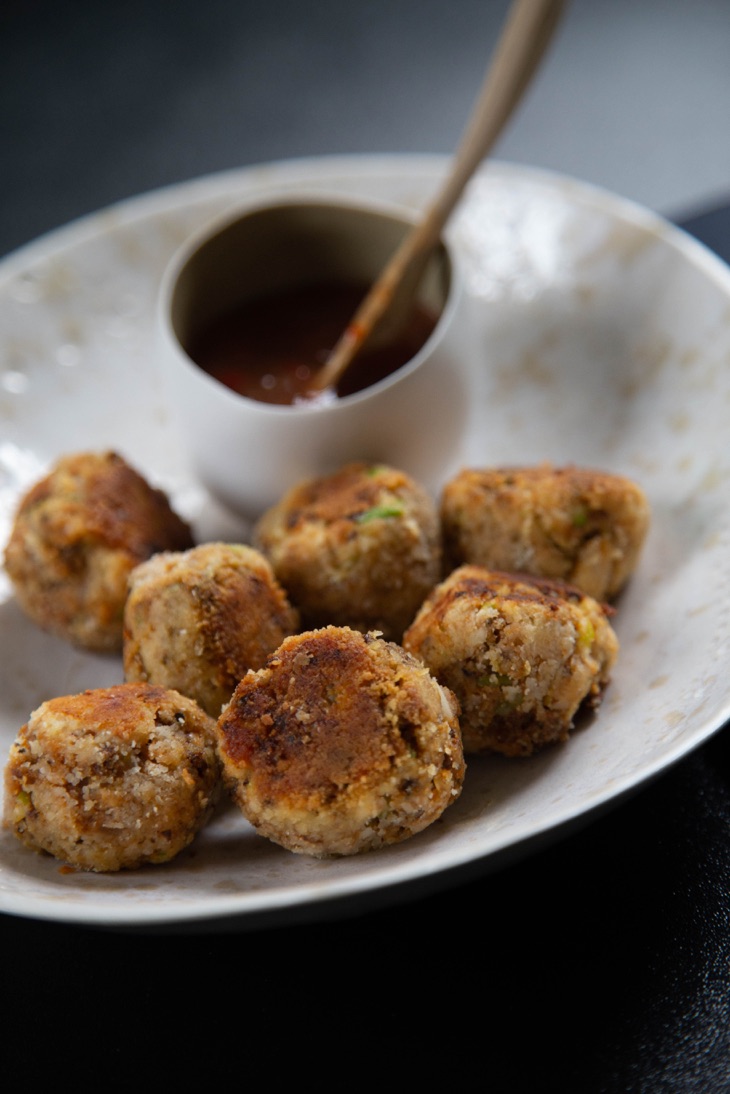 chicken balls cooked