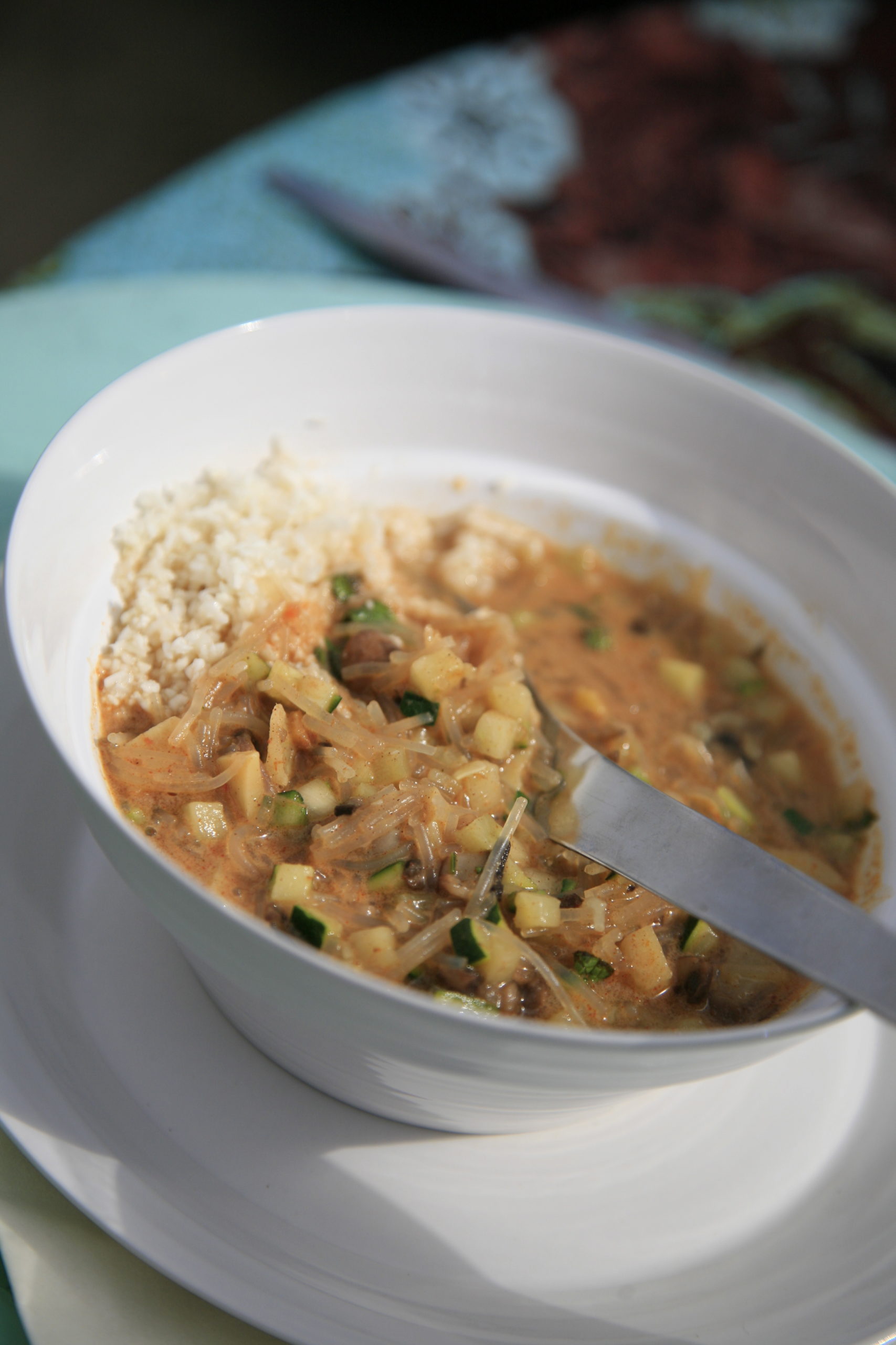 shrimp Thai curry semoula